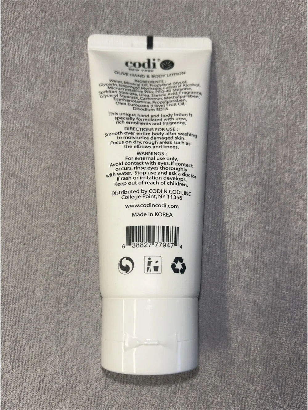 Codi Olive Hand & Body Lotion - Moisturizer Nourishing and Rejuvenating - 3.3 OZ